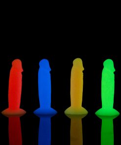 Addiction Silly Willy Glow-In-The-Dark 3.3 In. Silicone Dildo 12-Piece Fishbowl Display