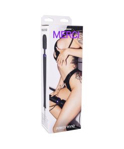 Merci Power Wand Ultra-Powerful Silicone Wand Massager Black Violet
