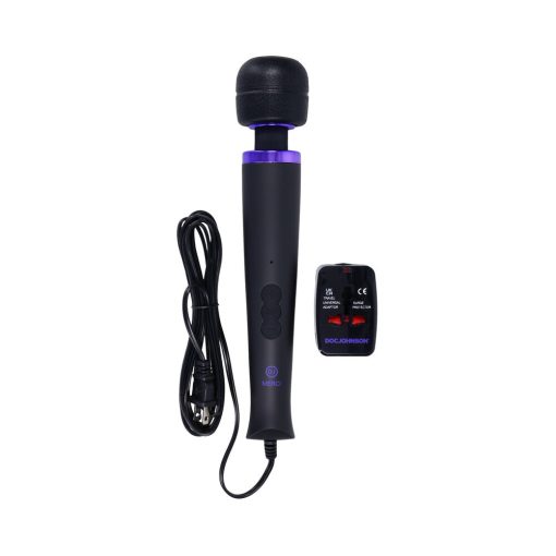 Merci Power Wand Ultra-Powerful Silicone Wand Massager Black Violet - Image 2
