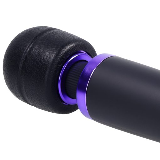 Merci Power Wand Ultra-Powerful Silicone Wand Massager Black Violet - Image 5