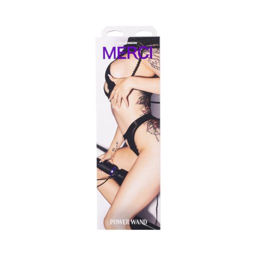 Merci Power Wand Ultra-Powerful Silicone Wand Massager Black Violet - Image 9