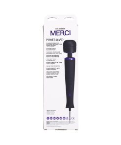 Merci Power Wand Ultra-Powerful Silicone Wand Massager Black Violet