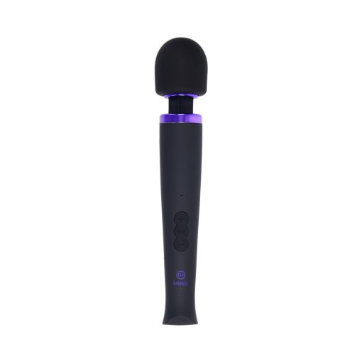 Merci Rechargeable Power Wand Ultra-Powerful Silicone Wand Massager Black Violet - Image 3