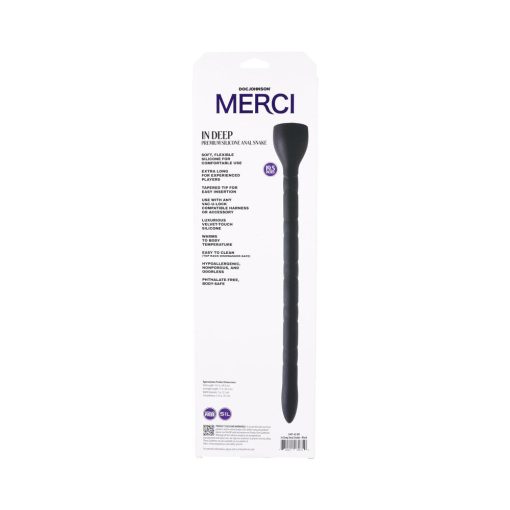 Merci In Deep Premium Silicone Anal Snake Black - Image 6