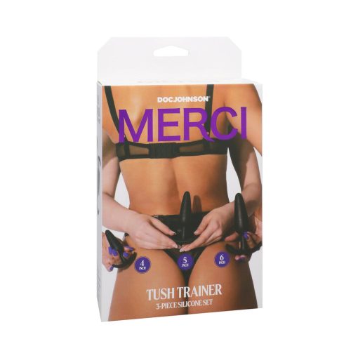 Merci Tush Trainer 3-Piece Silicone Plug Set Black