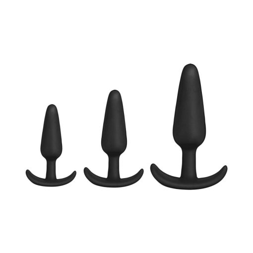 Merci Tush Trainer 3-Piece Silicone Plug Set Black - Image 2