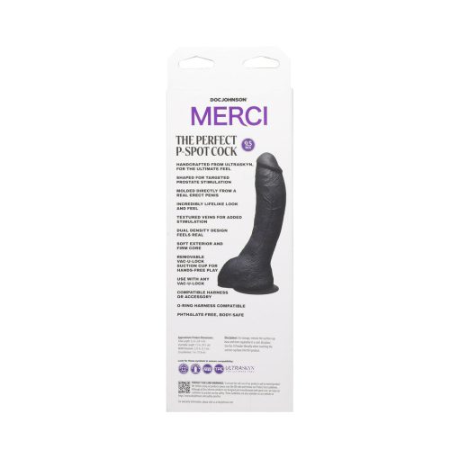 Merci The Perfect P-Spot Cock 9.5 In. Dildo With Removable Vac-U-Lock Suction Cup - Image 4