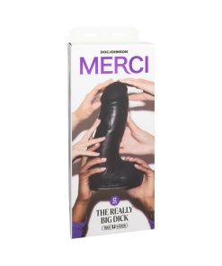 Merci The Really Big Dick 12 In. Dildo With Xl Removable Vac-U-Lock Suction Cup Black