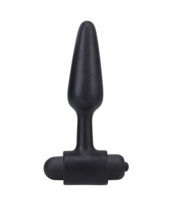 In A Bag Vibrating Butt Plug 4 In. Black