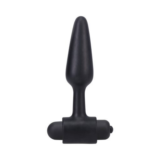 In A Bag Vibrating Butt Plug 4 In. Black - Image 2