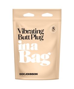 In A Bag Vibrating Butt Plug 5 In. Black
