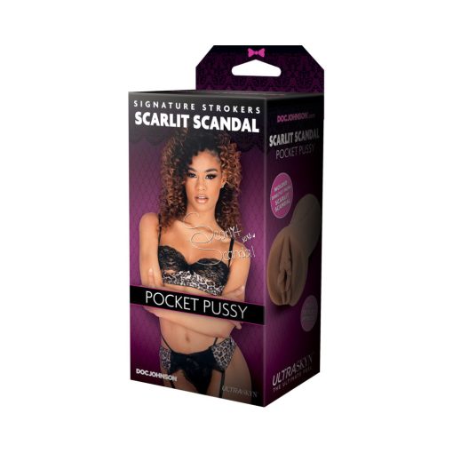 Signature Strokers Scarlit Scandal Ultraskyn Pocket Pussy Caramel - Image 6