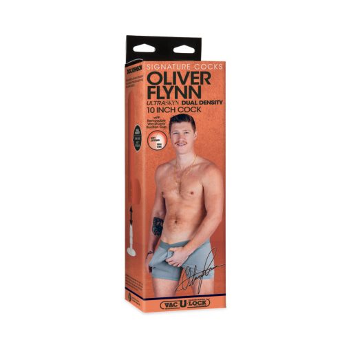 Signature Cocks Oliver Flynn Ultraskyn Cock With Removable Vac-U-Lock Suction Cup 10In Vanilla