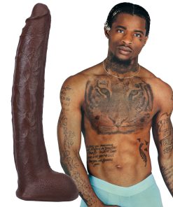 Signature Cocks Damion Dayski Ultraskyn Cock With Removable Vac-U-Lock Suction Cup 12In Chocolate