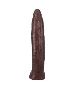 Signature Cocks Damion Dayski Ultraskyn Cock With Removable Vac-U-Lock Suction Cup 12In Chocolate