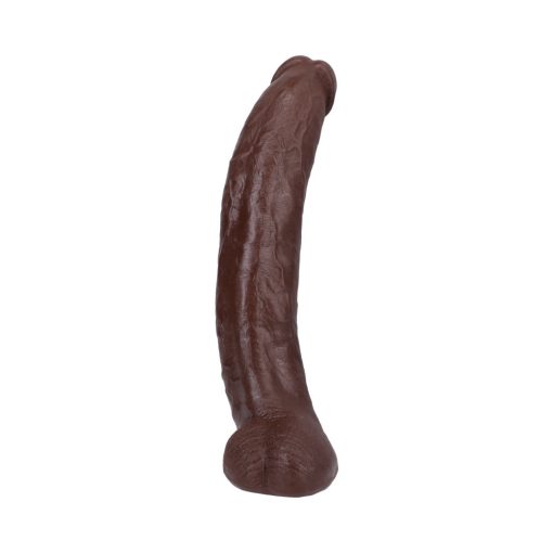 Signature Cocks Brickzilla Ultraskyn Cock With Removable Vac-U-Lock Suction Cup 13In Chocolate - Image 4