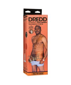 Signature Cocks Dredd Ultraskyn Cock With Removable Vac-U-Lock Suction Cup 13.5In Chocolate
