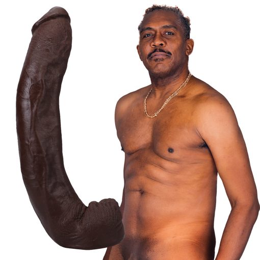 Signature Cocks Dredd Ultraskyn Cock With Removable Vac-U-Lock Suction Cup 13.5In Chocolate - Image 2