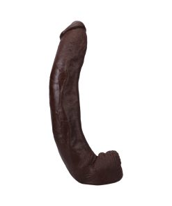 Signature Cocks Dredd Ultraskyn Cock With Removable Vac-U-Lock Suction Cup 13.5In Chocolate