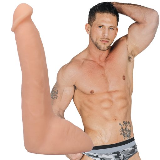 Signature Cocks Roman Todd Ultraskyn Cock With Removable Vac-U-Lock Suction Cup 8In Vanilla - Image 2