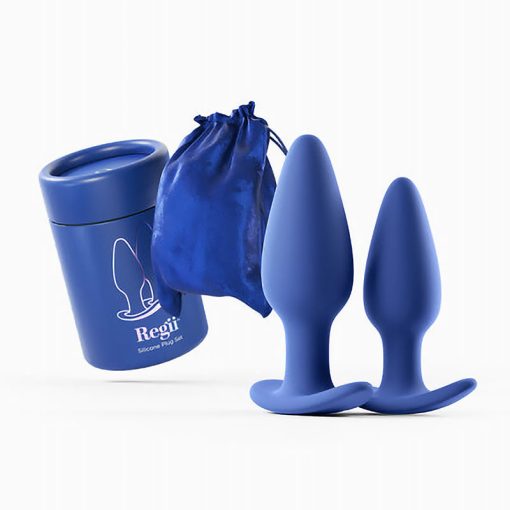 Biird Regii 2-Piece Anal Plug Set Blue - Image 2