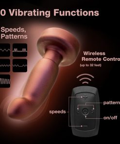 Anal Adventures Matrix Bionic Plug With Remote Cosmic Copper