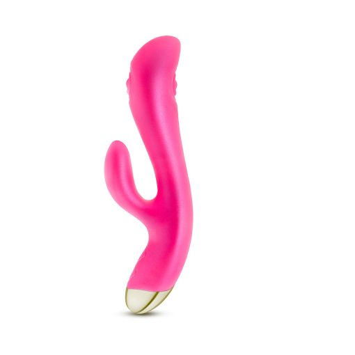 Aria Pleasin’ AF Rabbit Vibrator – Silicone, Dual Pulsing, Fuchsia - Image 2