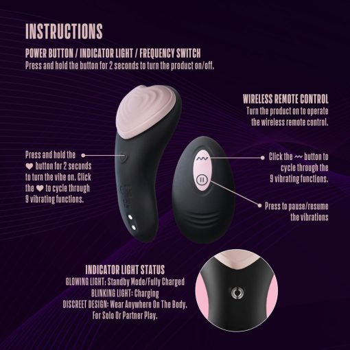 Temptasia Heartbeat Panty Vibe With Remote Pink - Image 9