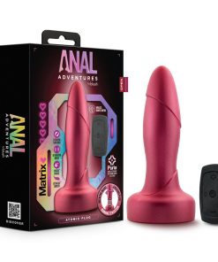 Anal Adventures Matrix Atomic Plug With Remote Martian Wine