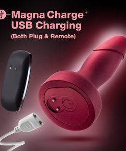 Anal Adventures Matrix Atomic Plug With Remote Martian Wine