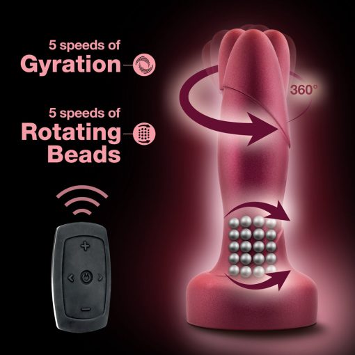 Anal Adventures Matrix Atomic Plug With Remote Martian Wine - Image 9