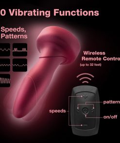 Anal Adventures Matrix Atomic Plug With Remote Martian Wine
