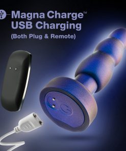 Anal Adventures Matrix Kinetik Plug With Remote Space Age Blue