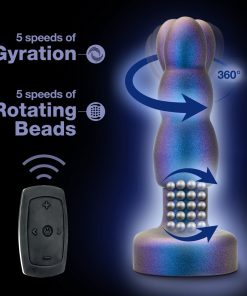 Anal Adventures Matrix Kinetik Plug With Remote Space Age Blue