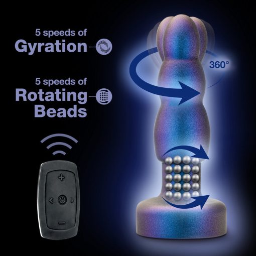 Anal Adventures Matrix Kinetik Plug With Remote Space Age Blue - Image 8