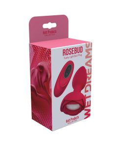 Rose Bud Tushy Light Light-Up Silicone Butt Plug