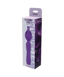 Wet Dreams Clitoral Kiss Flower Petal Silicone Vibrator Purple