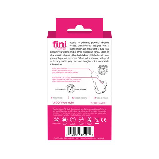 Vedo Fini Rechargeable Bullet Vibe Pink - Image 8