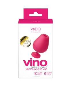 Vedo Vino Rechargeable Vibrating Sonic Vibe Pink