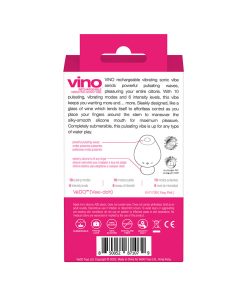 Vedo Vino Rechargeable Vibrating Sonic Vibe Pink