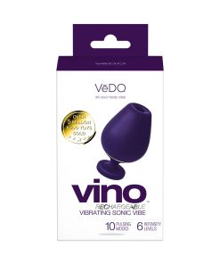 Vedo Vino Rechargeable Vibrating Sonic Vibe Purple