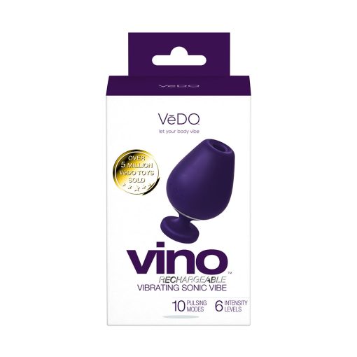 Vedo Vino Rechargeable Vibrating Sonic Vibe Purple - Image 5