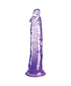 King Cock Clear 8In Purple