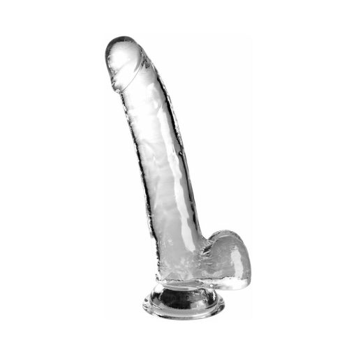 King Cock Clear With Balls 9In Clear - Image 2