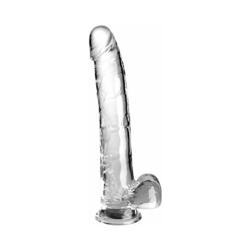 King Cock Clear With Balls 11In Clear - Image 2