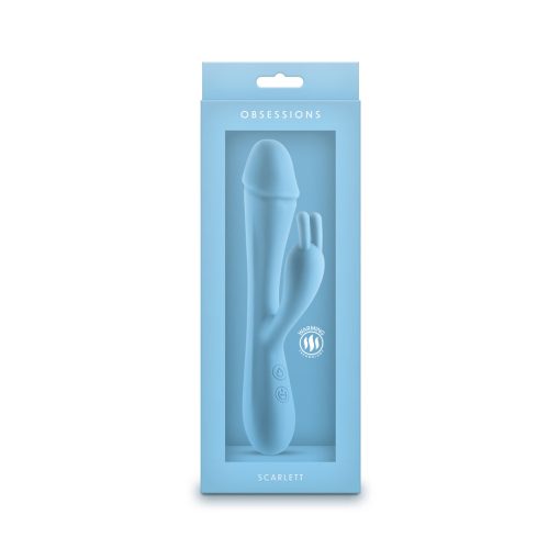 Obsessions Scarlett Heated Silicone Vibrator – Light Blue