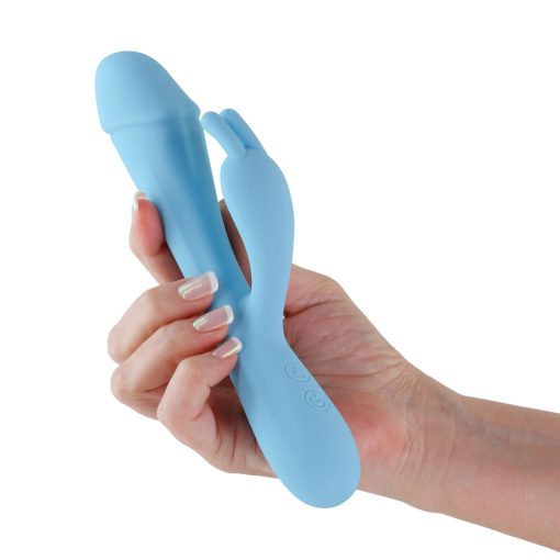 Obsessions Scarlett Heated Silicone Vibrator – Light Blue - Image 2