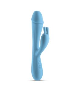 Obsessions Scarlett Heated Silicone Vibrator – Light Blue
