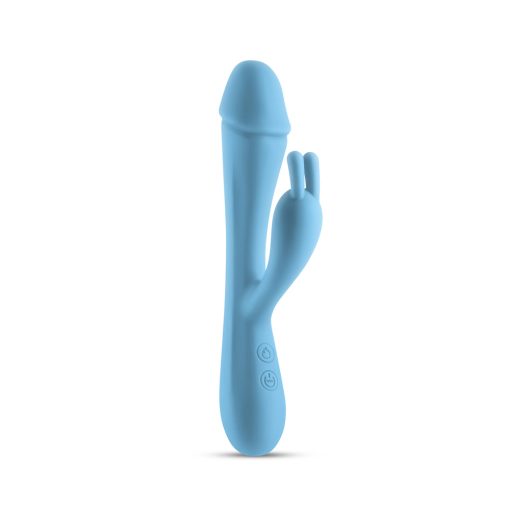 Obsessions Scarlett Heated Silicone Vibrator – Light Blue - Image 3