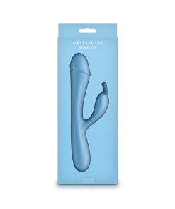 Obsessions Scarlett Heated Silicone Vibrator – Light Blue